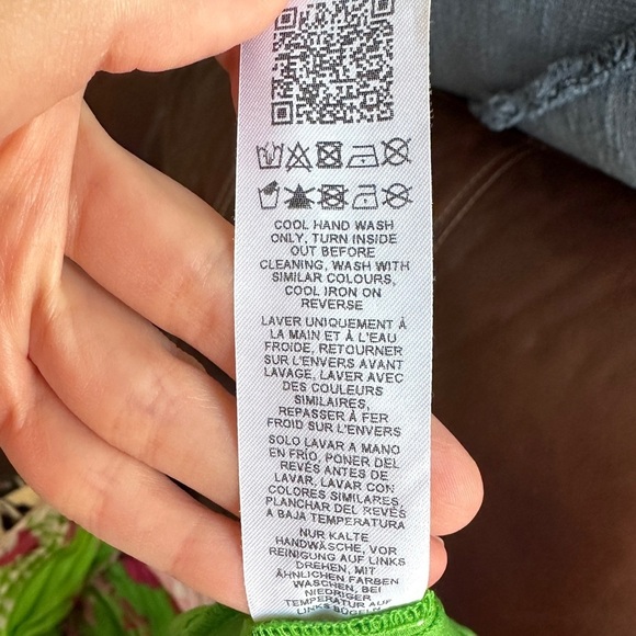 ASOS Design Wrap Maxi Dress Balloon Sleeves with Green Florals, Green/Pink, 6 - Picture 16 of 16